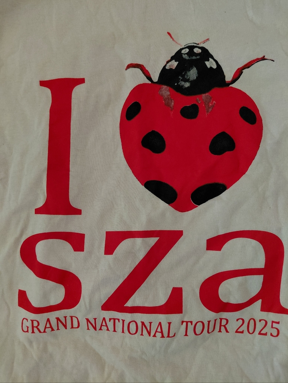 Sza Kenderick Lamar 2025 Grand National Tour T Shirt Mens Medium Unworn Cotton